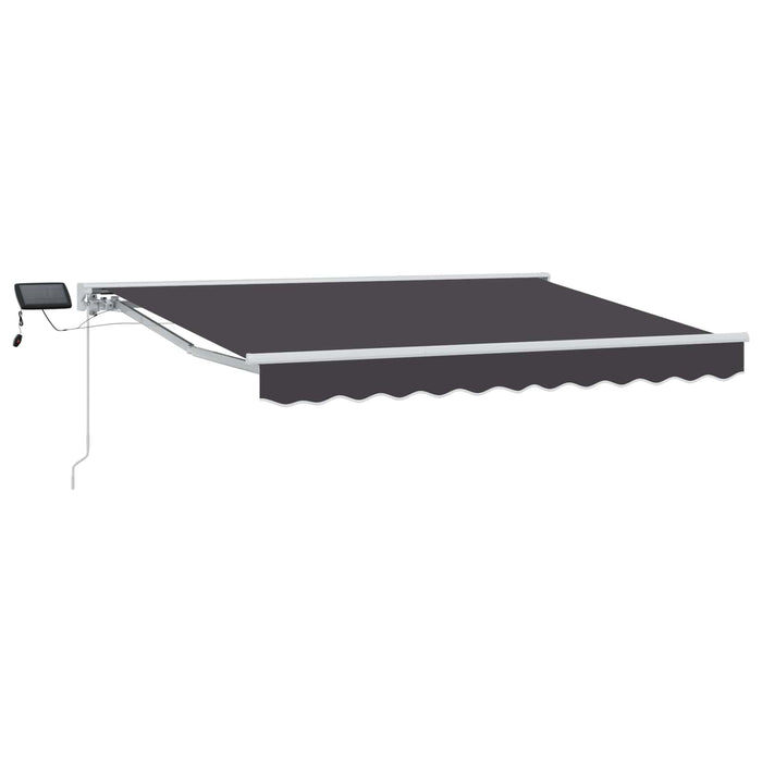 Cadru manual de marchiză cu LED-uri Antracit 2,5 x 2 m - WALTI WALTI