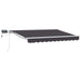 Cadru manual de marchiză cu LED-uri Antracit 2,5 x 2 m - WALTI WALTI