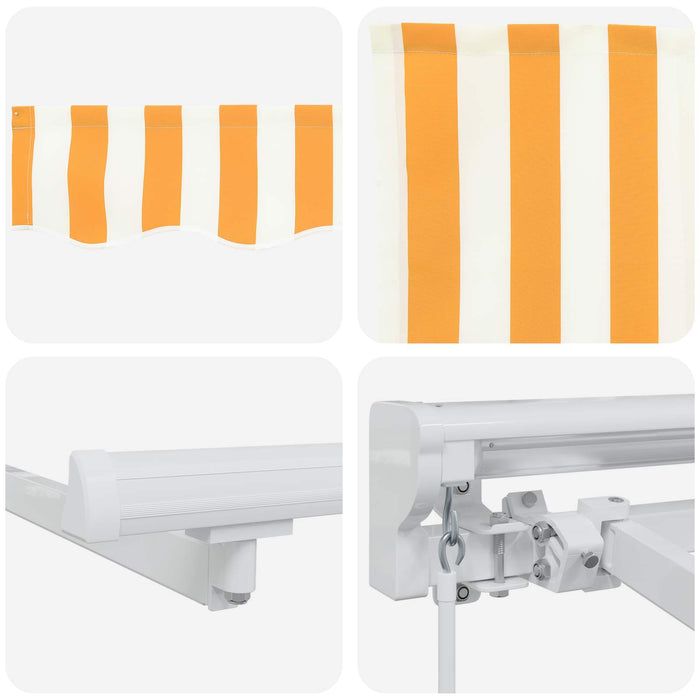 Cadru manual de marchiză cu LED-uri Galben și alb 3 x 2 m - WALTI WALTI