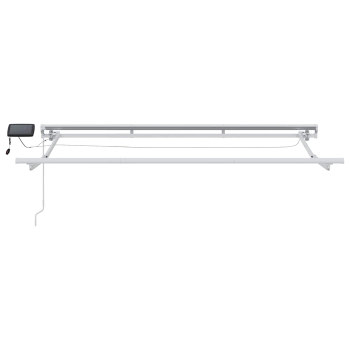 Cadru manual de marchiză cu LED-uri Galben și alb 3 x 2 m - WALTI WALTI