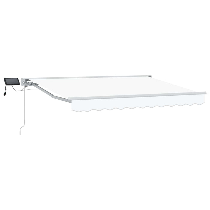 Cadru manual de marchiză cu LED-uri Alb 3 x 2 m WALTI