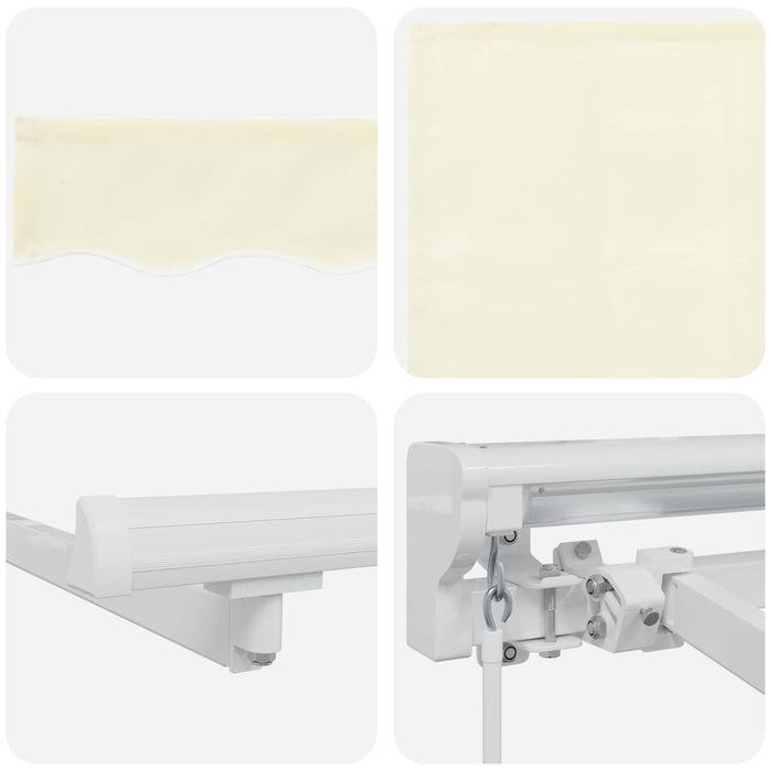 Cadru manual de marchiză cu LED-uri Crem 3,5 x 2 m - WALTI WALTI