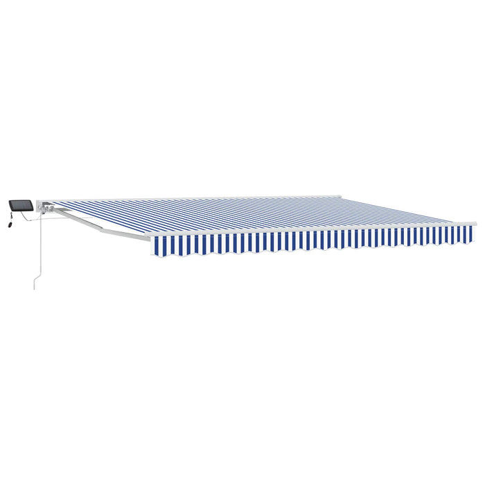 Cadru manual de marchiză cu LED-uri Albastru și Alb 4 x 2 m - WALTI WALTI