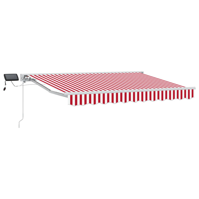 Cadru manual de marchiză cu LED-uri Roșu și Alb 3 x 2,5 m WALTI