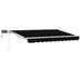 Cadru manual de marchiză cu LED-uri Negru 3 x 2,5 m - WALTI WALTI