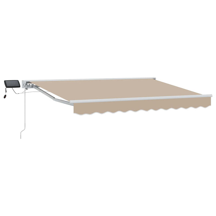 Cadru manual de marchiză cu LED-uri Bej 3 x 2,5 m - WALTI WALTI