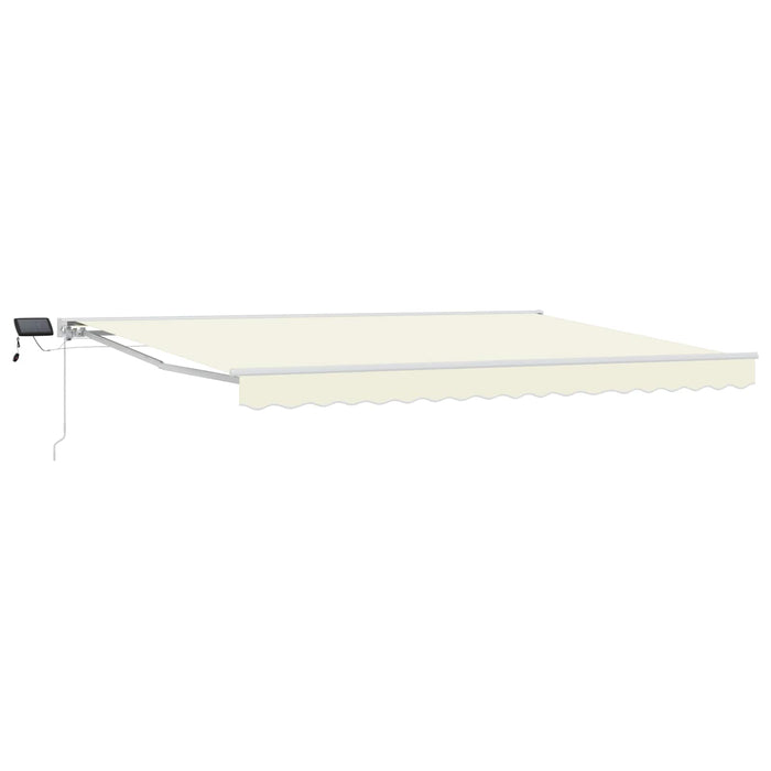 Cadru manual de marchiză cu LED-uri Crem 4 × 3 m - WALTI WALTI