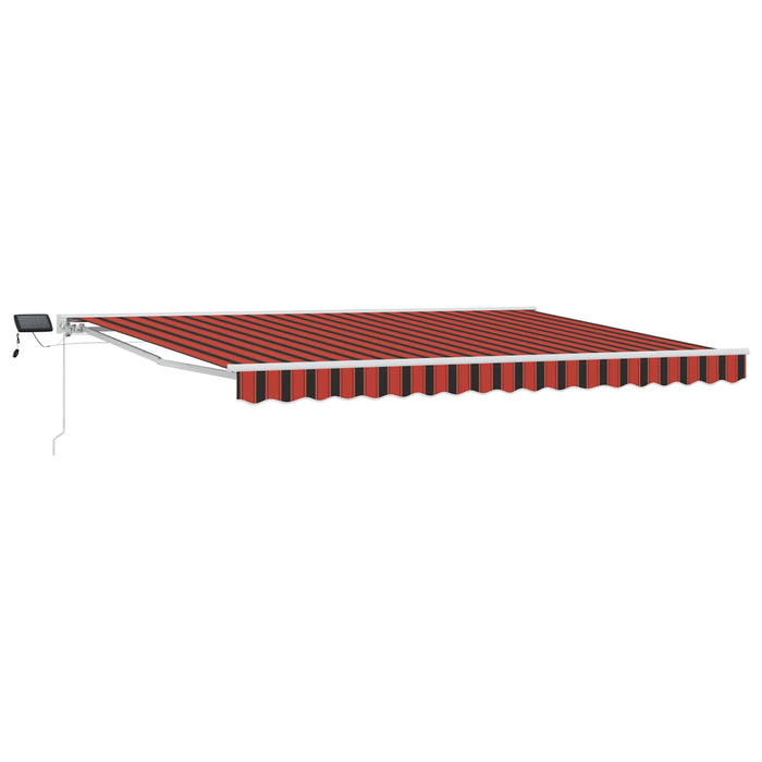 Cadru manual de marchiză cu LED-uri Portocaliu și negru 4 × 3 m - WALTI WALTI