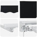 Cadru manual de marchiză cu LED-uri Negru 4 × 3 m - WALTI WALTI