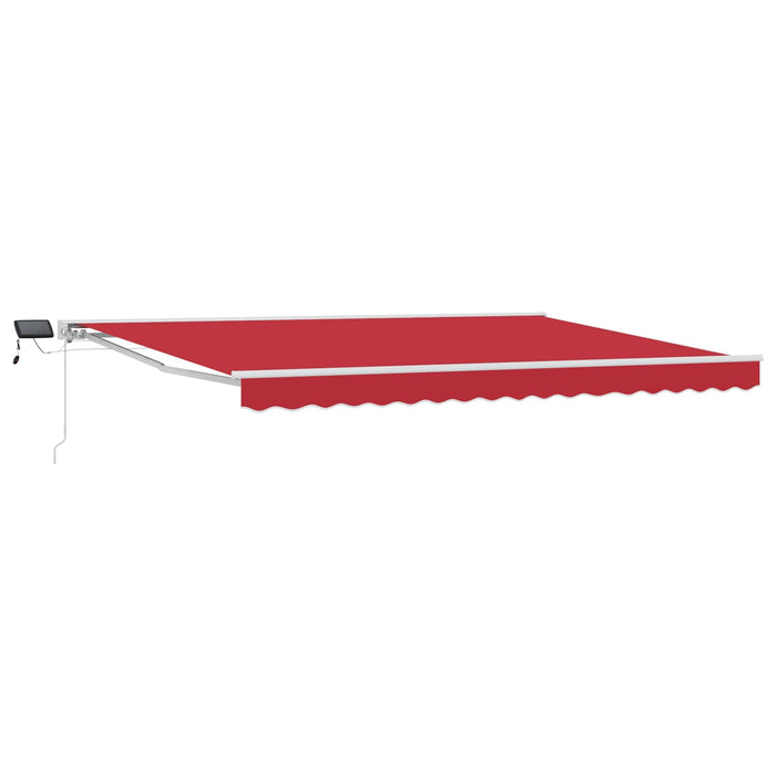 Cadru manual de marchiză cu LED-uri Roșu 4 × 3 m - WALTI WALTI