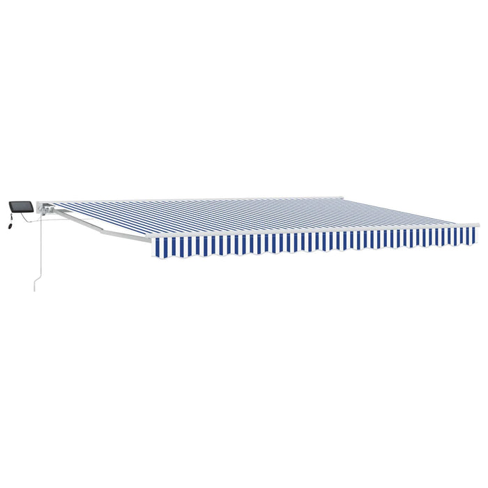 Cadru manual de marchiză cu LED-uri Albastru și Alb 4 × 3,5 m - WALTI WALTI