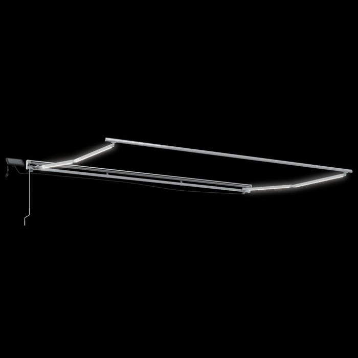 Cadru manual de marchiză cu LED-uri Albastru și Alb 4 × 3,5 m - WALTI WALTI