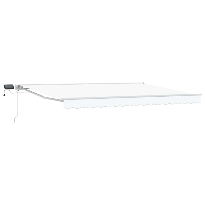 Cadru manual de marchiză cu LED-uri Alb 4,5 × 3 m - WALTI WALTI