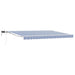 Cadru manual de marchiză cu LED-uri Albastru și Alb 4,5 × 3,5 m - WALTI WALTI