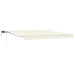 Cadru manual de marchiză cu LED-uri Crem 4,5 × 3,5 m - WALTI WALTI