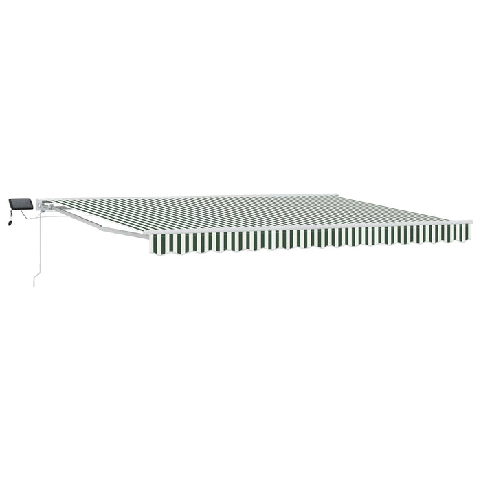 Cadru manual de marchiză cu LED-uri Verde și alb 4,5 × 3,5 m - WALTI WALTI