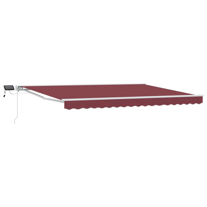 Cadru manual de marchiză cu LED-uri Burgundy 5 x 3 m - WALTI WALTI