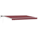 Cadru manual de marchiză cu LED-uri Burgundy 5 x 3 m - WALTI WALTI