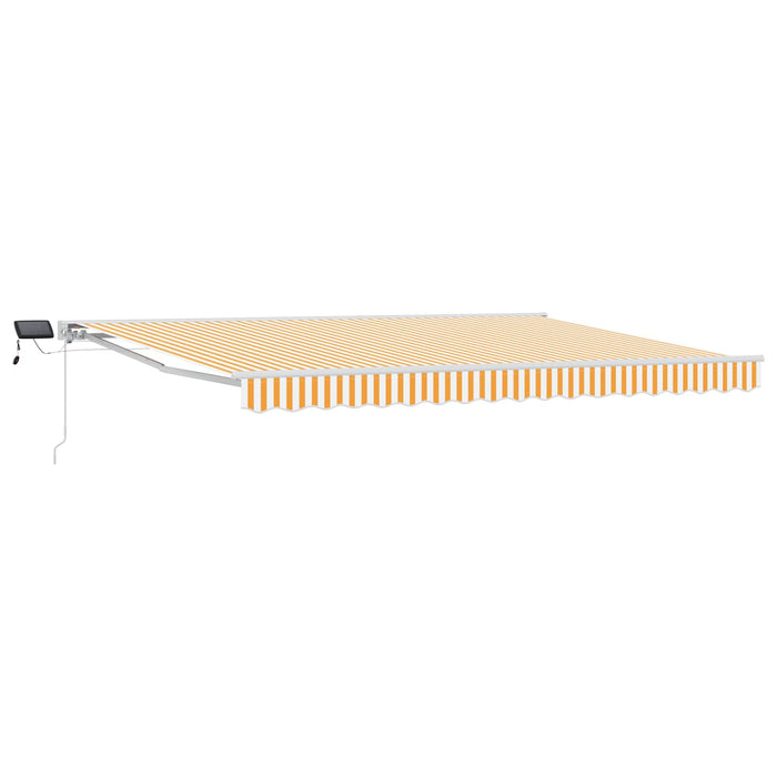 Cadru manual de marchiză cu LED-uri Galben și alb 5 × 3,5 m - WALTI WALTI