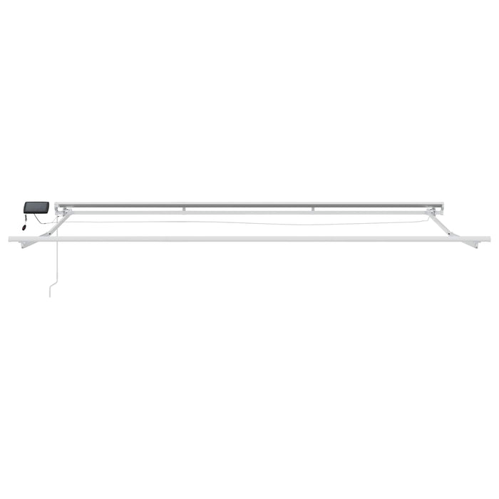 Cadru manual de marchiză cu LED-uri Maro 5 × 3,5 m - WALTI WALTI
