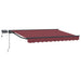Cadru manual de marchiză cu LED-uri Burgundy 2,5 x 2 m - WALTI WALTI
