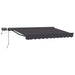 Cadru manual de marchiză cu LED-uri Antracit 3,5 x 2 m - WALTI WALTI