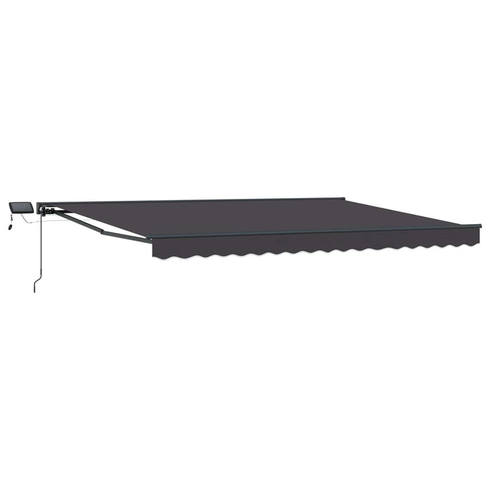 Cadru manual de marchiză cu LED-uri Antracit 4 x 2 m - WALTI WALTI