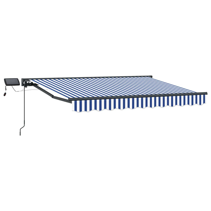 Cadru manual de marchiză cu LED-uri Albastru și Alb 3 x 2,5 m - WALTI WALTI