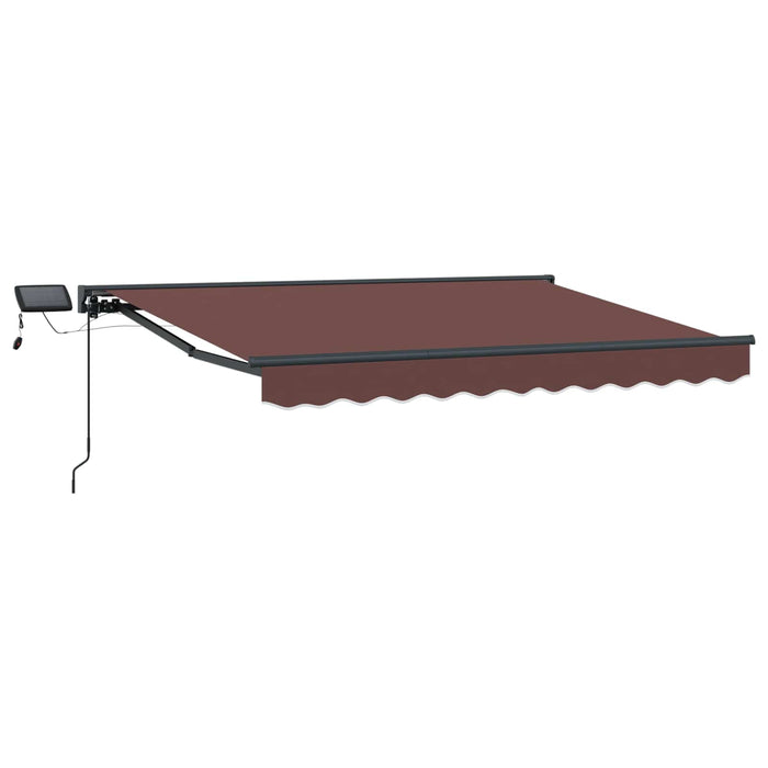 Cadru manual de marchiză cu LED-uri Maro 3 x 2,5 m - WALTI WALTI