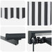 Cadru manual de marchiză cu LED-uri Antracit și Alb 3 x 2,5 m - WALTI WALTI