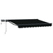 Cadru manual de marchiză cu LED-uri Negru 3 x 2,5 m - WALTI WALTI