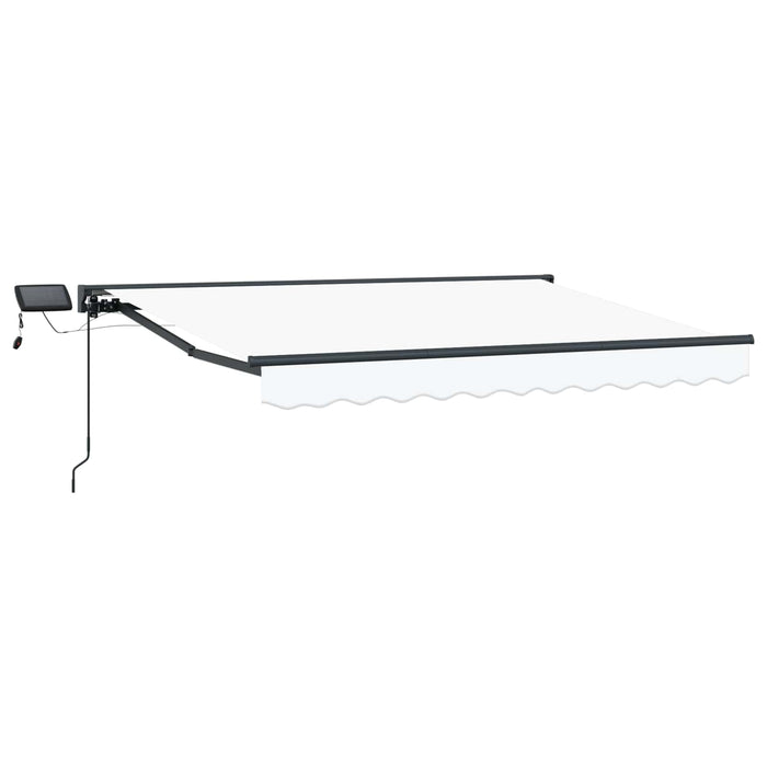 Cadru manual de marchiză cu LED-uri Alb 3,5 x 2,5 m - WALTI WALTI