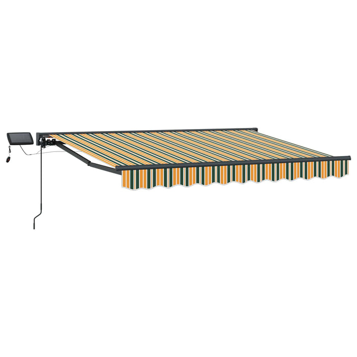 Cadru manual de marchiză cu LED-uri Verde și galben 3,5 x 2,5 m - WALTI WALTI