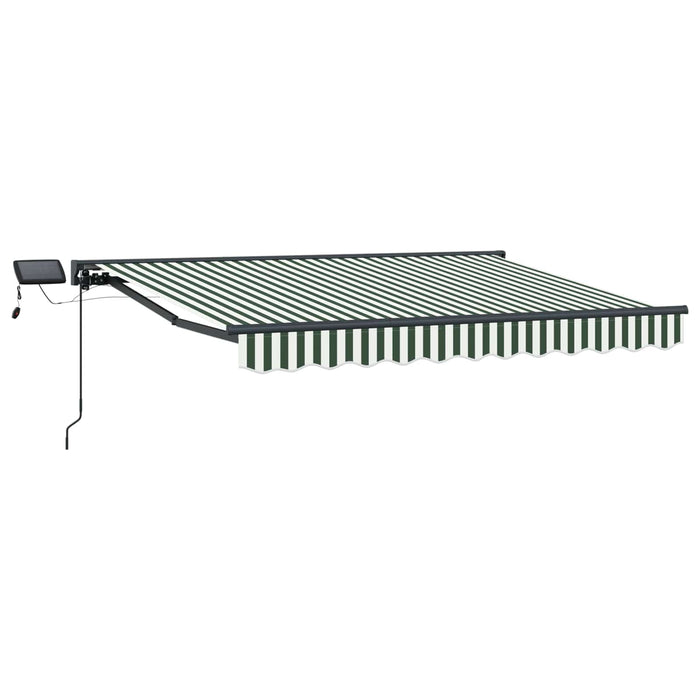 Cadru manual de marchiză cu LED-uri Verde și alb 3,5 x 2,5 m - WALTI WALTI