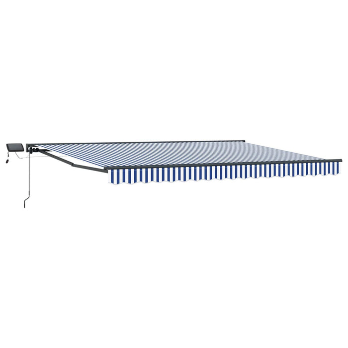 Cadru manual de marchiză cu LED-uri Albastru și Alb 4 × 3 m - WALTI WALTI