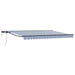 Cadru manual de marchiză cu LED-uri Albastru și Alb 4 × 3 m - WALTI WALTI