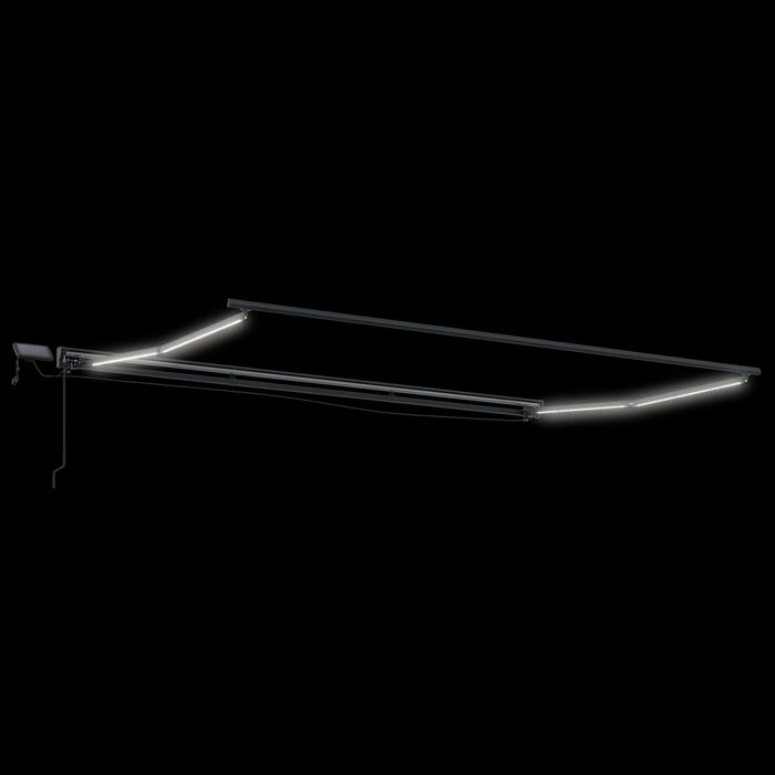 Cadru manual de marchiză cu LED-uri Albastru și Alb 4 × 3 m - WALTI WALTI