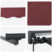 Cadru manual de marchiză cu LED-uri Burgundy 4,5 × 3,5 m - WALTI WALTI