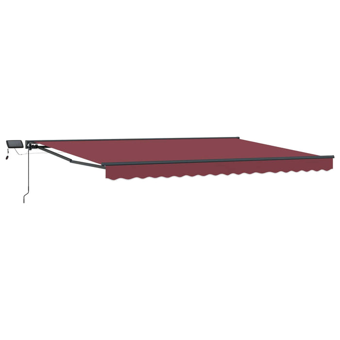 Cadru manual de marchiză cu LED-uri Burgundy 4,5 × 3,5 m - WALTI WALTI
