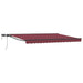 Cadru manual de marchiză cu LED-uri Burgundy 4,5 × 3,5 m - WALTI WALTI