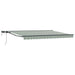 Cadru manual de marchiză cu LED-uri Verde și alb 4,5 × 3,5 m - WALTI WALTI
