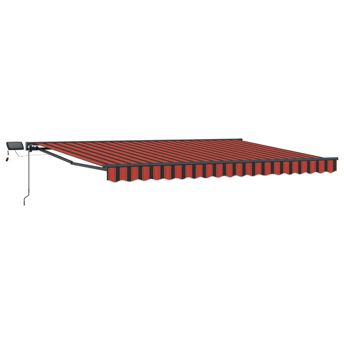 Cadru manual de marchiză cu LED-uri Portocaliu și negru 5 x 3 m - WALTI WALTI