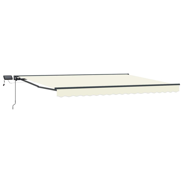 Cadru manual de marchiză cu LED-uri Crem 5 × 3,5 m - WALTI WALTI