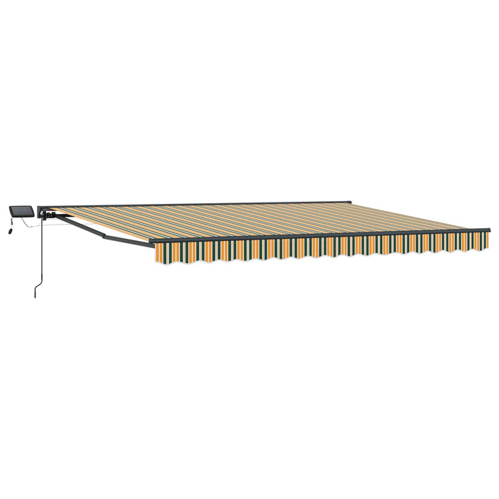 Cadru manual de marchiză cu LED-uri Verde și galben 5 × 3,5 m - WALTI WALTI