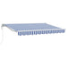 Cort electric retractabil Albastru și Alb 3 x 2,5 m - WALTI WALTI