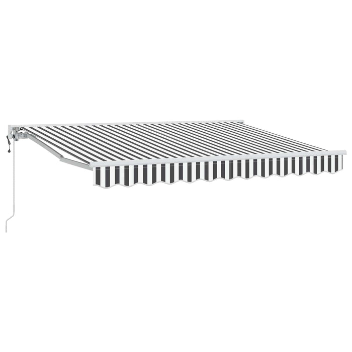 Cort electric retractabil Antracit și Alb 3 x 2,5 m - WALTI WALTI