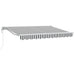Cort electric retractabil Antracit și Alb 3 x 2,5 m - WALTI WALTI