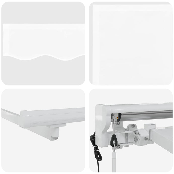 Cort electric retractabil Alb 4 × 3,5 m - WALTI WALTI
