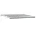 Cort electric retractabil Antracit și Alb 4,5 × 3,5 m - WALTI WALTI