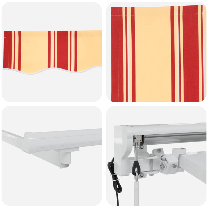 Cort electric retractabil Galben și portocalie 5 × 3,5 m - WALTI WALTI